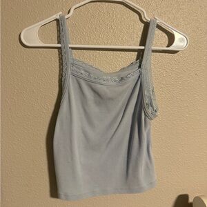 American Eagle Outfitters Sky Blue Lace Cami